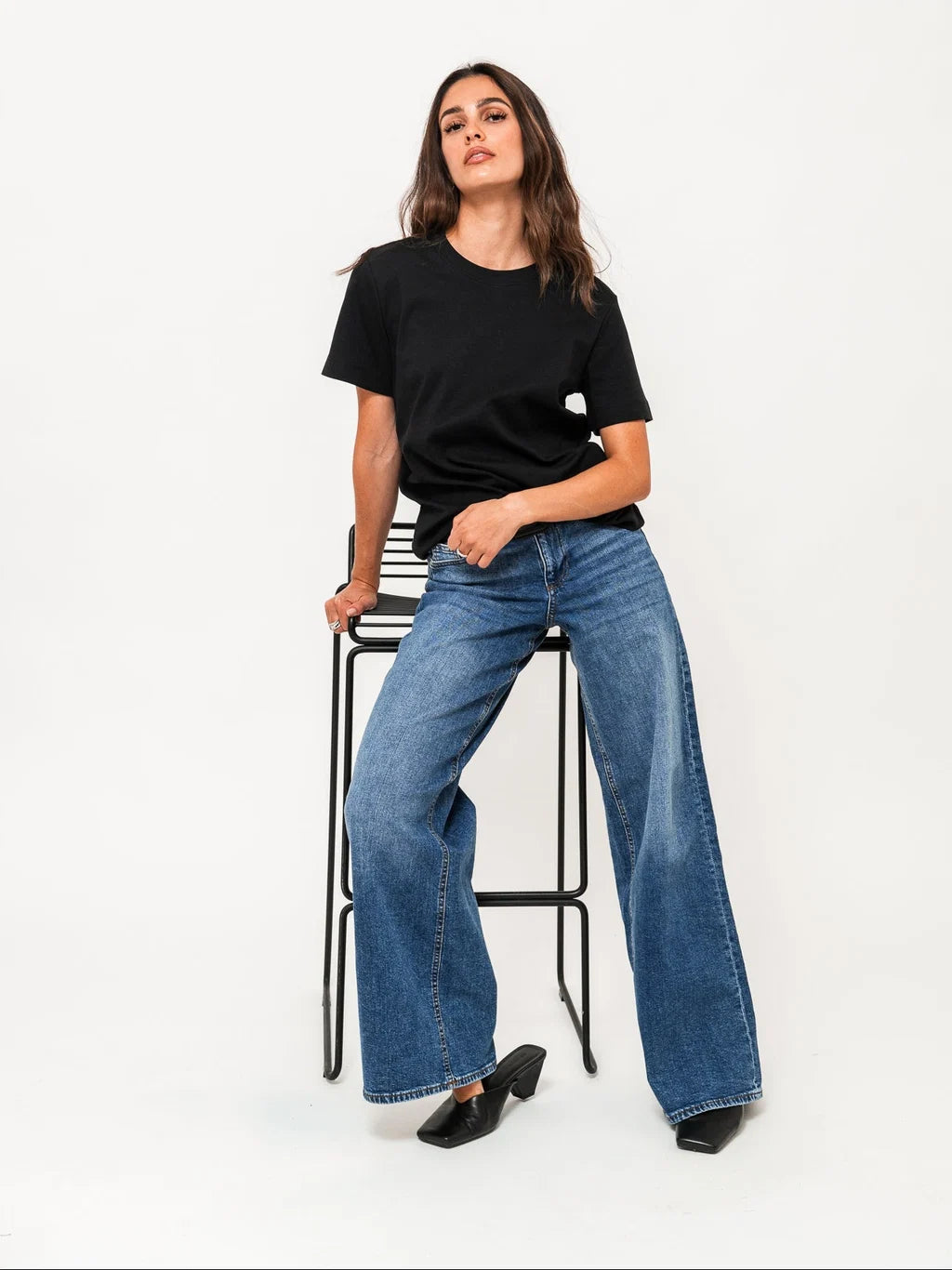 VMSANDIE-STRETCH Jeans - Medium Blue Denim